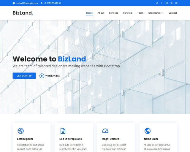 Impact - Bootstrap Business Website Template