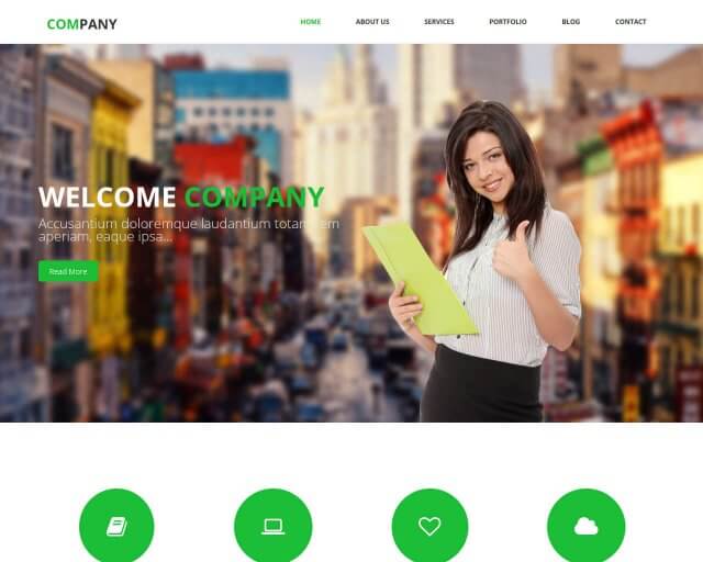 Company - Free HTML Bootstrap Template