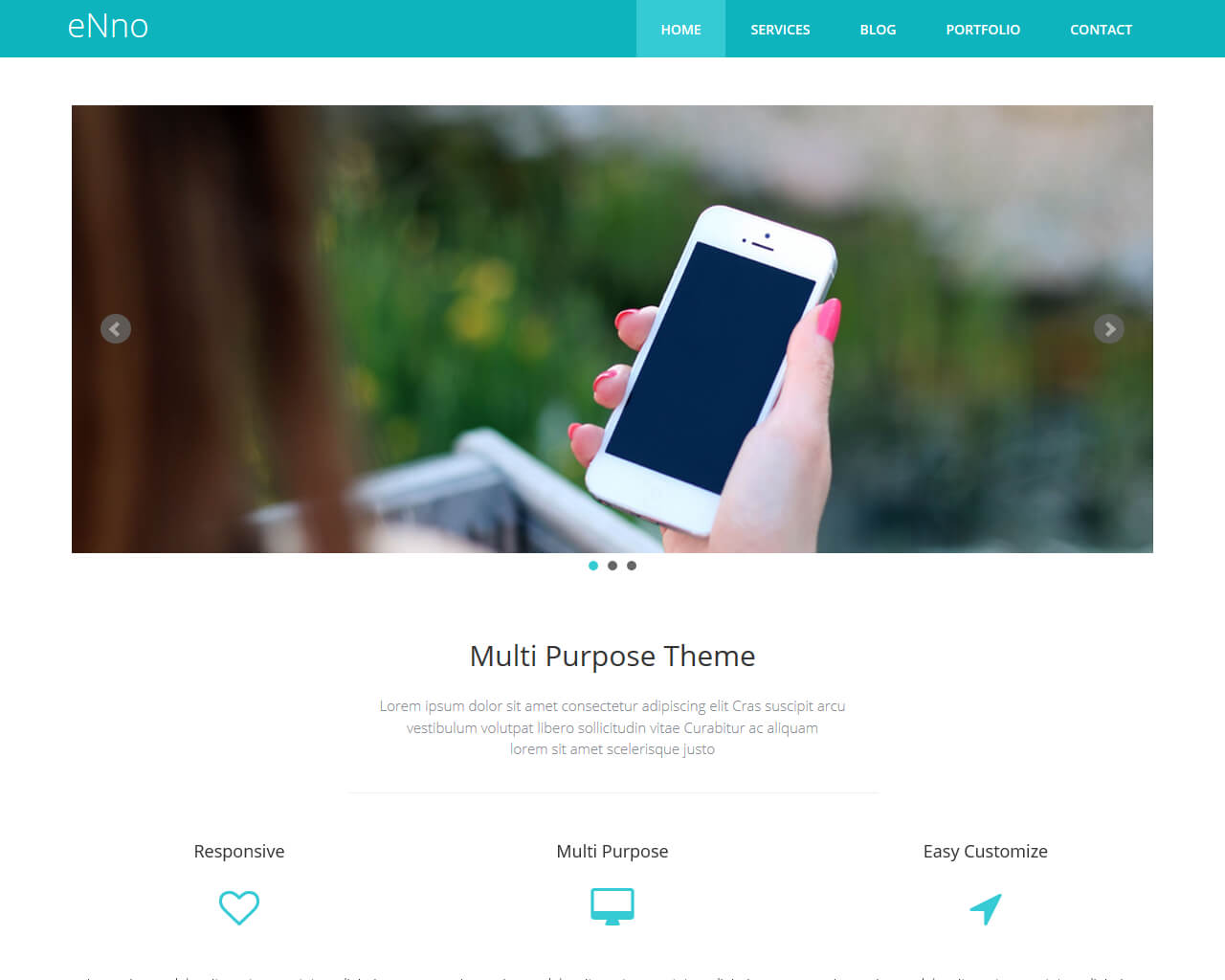 ENno Free Simple Bootstrap Template BootstrapTaste