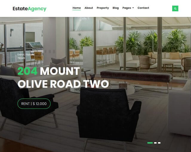 EstateAgency – Free Real Estate Website Template