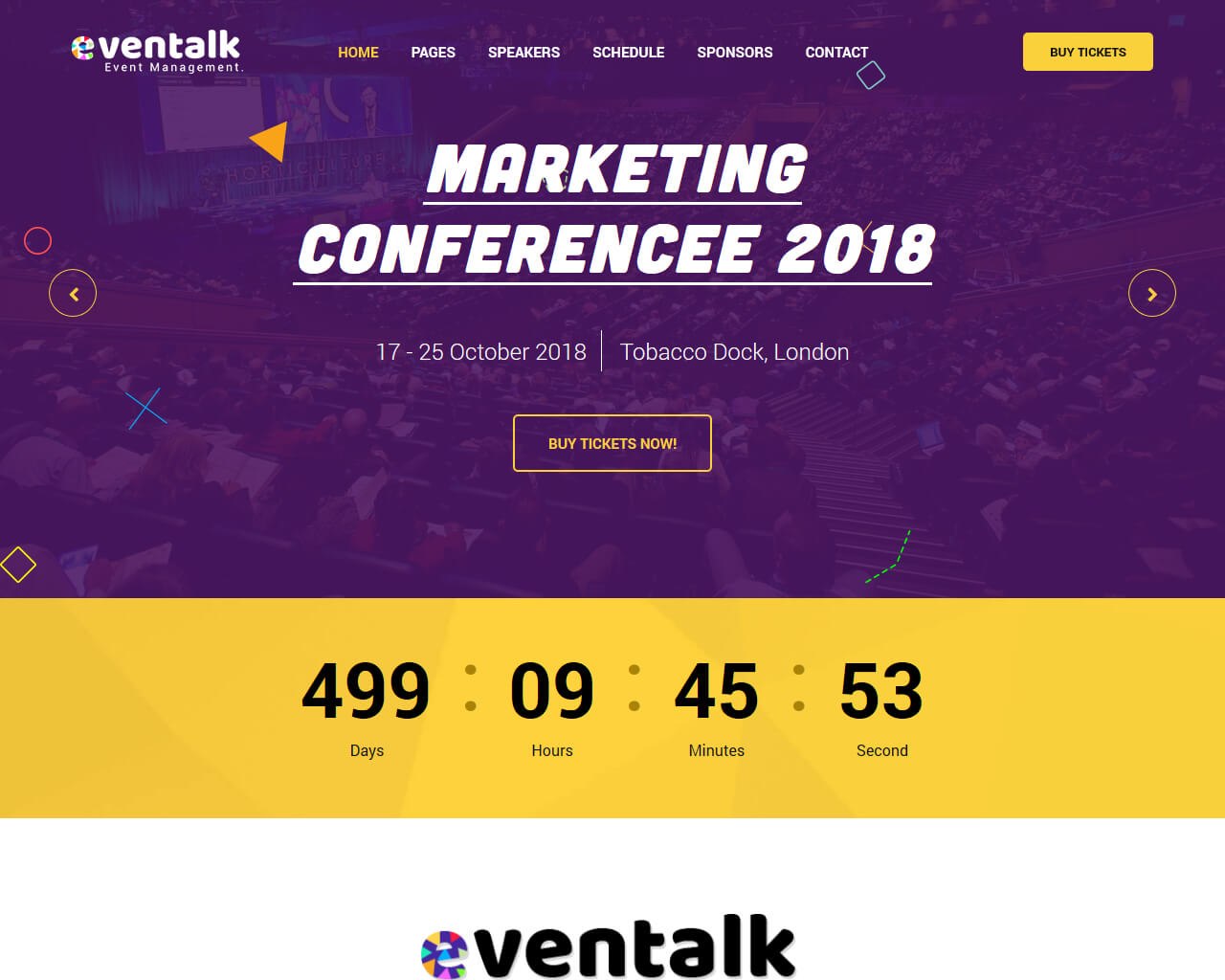 EventTalk Website Template