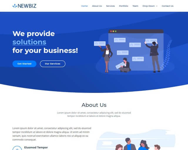 NewBiz – Bootstrap Business HTML Template