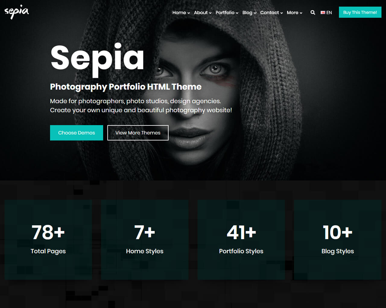 Sepia Website Template
