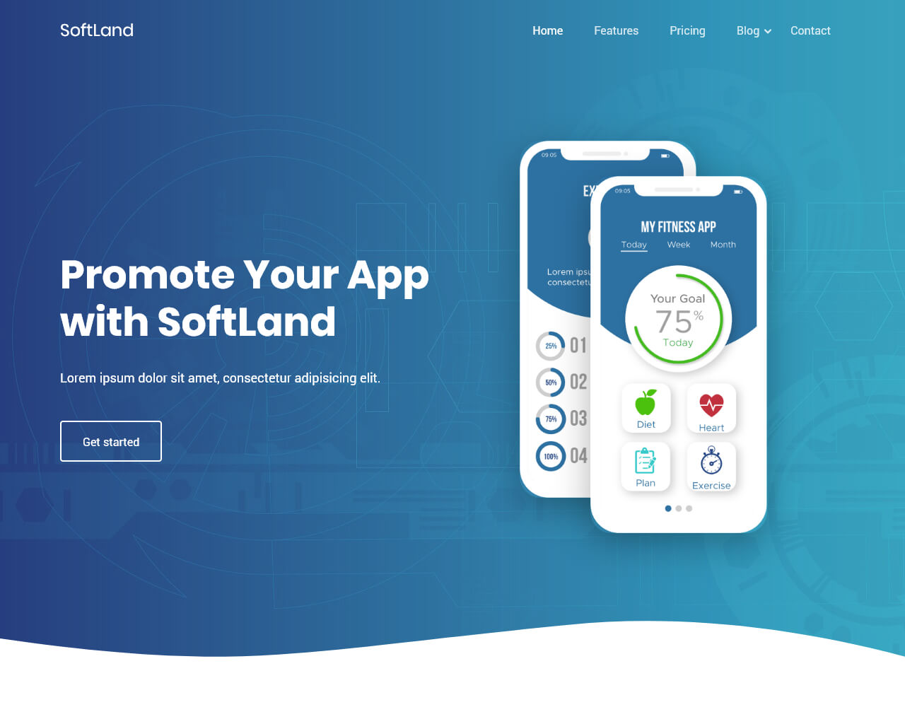 SoftLand – Free Bootstrap Landing Page Template