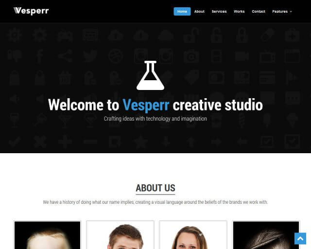 Vesperr - Onepage Bootstrap Business Template